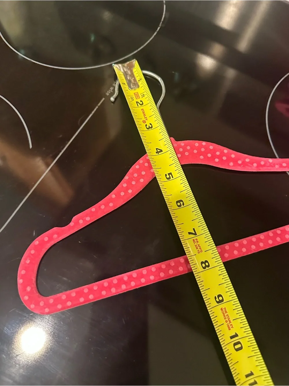 Kids Velvet Hangers in Pink Polka Dot - Pack of 10